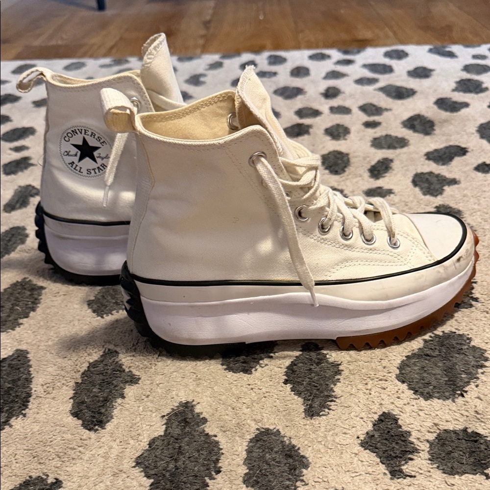 Converse Run Star Hike White Platform High-Tops